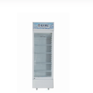 ثلاجة عرض زجاج تبريد ايكون - ابيض 330 ليتر - 4 ارفف - موديل VSC-338